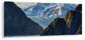 Tájkép hegyekkel (120x50 cm)