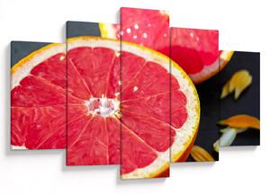 Szeletelt grapefruit képe (150x105 cm)