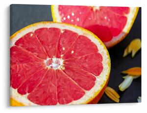 Szeletelt grapefruit képe (70x50 cm)