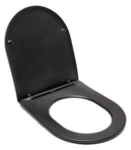 WC-ülőke SAT Infinitio lekerekített fekete SATINFPBKM