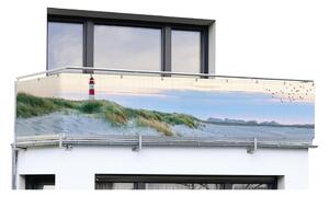 Műanyag belátásgátló erkélyre 500x85 cm North Sea Coast – Maximex