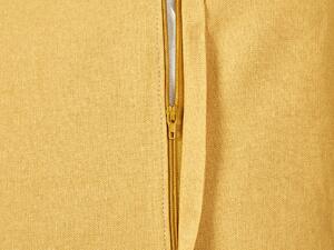 Sárga pliszírozott párna kétdarabos szettben 30 x 50 cm CHOISYA