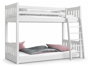 ZYMON emeletes ágy 80x180 - fehér