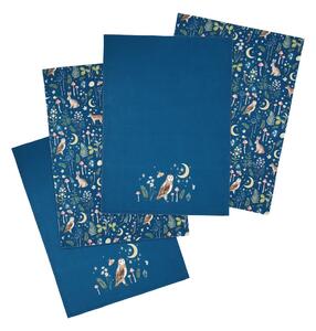 Pamut konyharuha szett 4 db-os 50x70 cm Enchanted Twilight Animals – Catherine Lansfield
