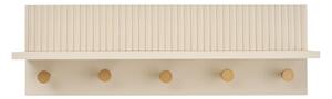 Bézs fali fogas polccal 50 cm Rocca – House Nordic