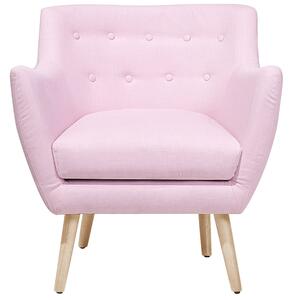 Rózsaszín kárpitozott fotel DRAMMEN