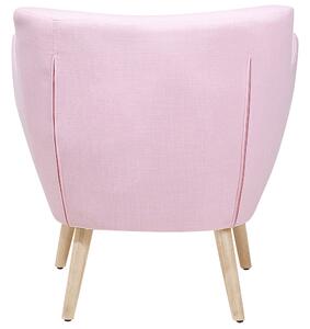 Rózsaszín kárpitozott fotel DRAMMEN