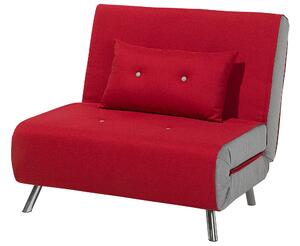 Piros kárpitozott kanapéágy FARRIS