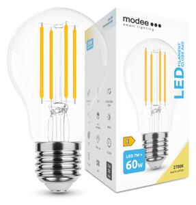 LED lámpa , égő , izzószálas hatás , filament , E27 foglalat , A60 , 7 Watt , meleg fehér , Modee