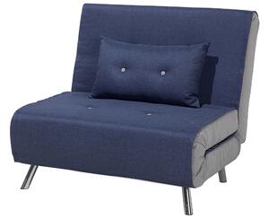 Kék kárpitozott kanapéágy FARRIS
