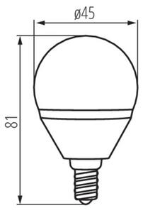 Kanlux 23422 BILO LED SMD E14 6,5W/3000K LED fényforrás E14 foglalat 600lm fényerővel (Kanlux 23422 )
