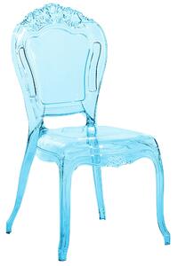 Átlátszó kék szék kétdarabos szettben VERMONT