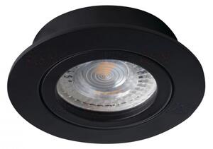 Kanlux 22432 DALLA CT-DTO50-B kerek beltéri SPOT lámpa fekete színben, MR16 foglalattal, max 50W teljesítmény, IP20 védettséggel, 12 V (Kanlux 22432)