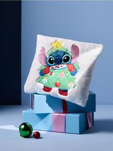 Sinsay - Gyermek dekoratív párna karácsonyi mintával Stitch - fehér