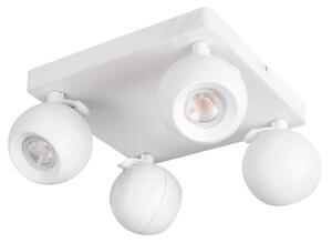 Kanlux 33678 GALOBA EL-4O W beltéri oldalfali/mennyezeti lámpa fehér színben, GU10 foglalattal, 4 x max 35W teljesítmény, IP20 védettséggel, 220-240V (Kanlux 33678)