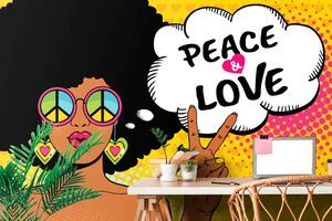 Tapéta békés élet - PEACE & LOVE