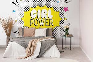 Öntapadó tapéta pop art felirattal - GIRL POWER