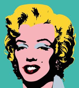 Tapéta ikonikus Marilyn Monroe v pop art dizájnban