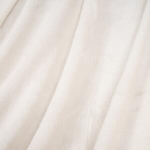 Coral fleece takaró, krém színű, 125 x 150 cm