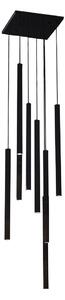 Shilo Shilo 5530 - Csillár zsinóron YABU 8xGU10-MR11/15W/230V fekete AML0107