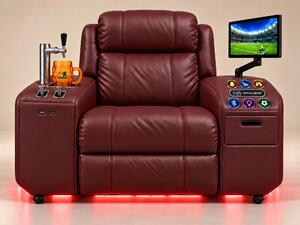 Comfy AF 18 Pro Burgundy - Masszázsfotel okos sörcsappal és Tactial Genius™