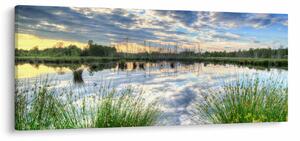 A tó és a nád képe (120x50 cm)