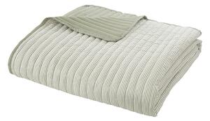 Zöld steppelt ágytakaró 220x230 cm Stripe – Catherine Lansfield