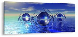 Absztrakció kép - víz (120x50 cm)