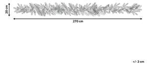 Műhóval borított karácsonyi füzér égősorral 270 cm SUNDO