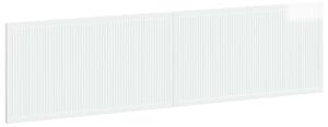 VidaXL Falra szerelhető fejtámla EDE Magasfényű Fehér Szerelt Fa