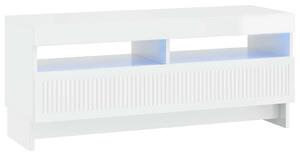 VidaXL LED TV szekrény Magasfényű Fehér Szerelt Fa
