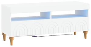 VidaXL LED TV szekrény Fehér Szerelt Fa