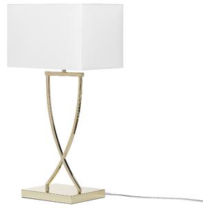 Fehér és aranyszínű fém asztali lámpa 62 cm YASUNI