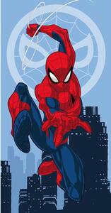Piros-kék pamut gyerek fürdőlepedő 70x140 cm Spider-man "Jump" – Jerry Fabrics
