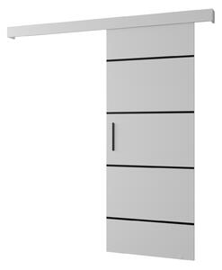 Tolóajtó 80 cm Slavdro 4 (matt fehér). Akció -26%