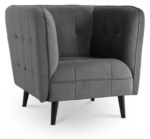 CASTELLO fotel 85x95 - sötétszürke