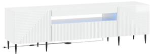 VidaXL LED TV szekrény Magasfényű Fehér Szerelt Fa