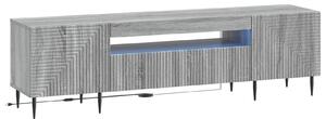 VidaXL LED TV szekrény Szürke Sonoma Szerelt Fa