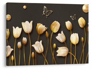 Kép - Tulipánok - absztrakt (70x50 cm)