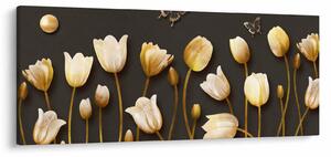Kép - Tulipánok - absztrakt (120x50 cm)