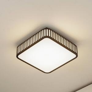 Lindby LED kültéri mennyezeti lámpa Lurinda, 26 cm fekete, IP44, Fekete, Alumínium, Modern