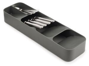 Szürke műanyag evőeszköztartó fiókba 11 x 39,5 cm Duo – Joseph Joseph