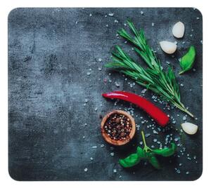 Edzett üveg falvédő tűzhelyhez 50x56 cm Rosemary – Maximex
