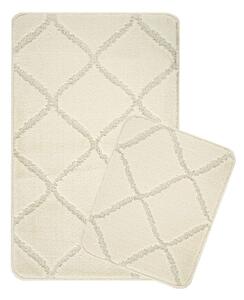Krémszínű fürdőszobai kilépő szett 2 db-os 50x80 cm Cizgili – Foutastic