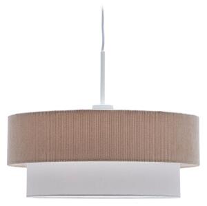 Fehér-bézs függőlámpa textil búrával ø 40 cm Bianella – Kave Home