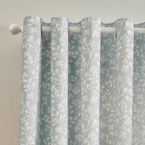 Kék függöny szett 2 db-os 168x137 cm Brooke Floral – Catherine Lansfield
