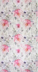 Rózsaszín-elefántcsont színű mosható szőnyeg 80x150 cm Pink Garden – Vitaus