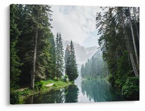Kép az erdei tóról (70x50 cm)