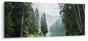 Kép az erdei tóról (120x50 cm)