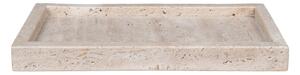 Kő dekoratív tálca 15x30,5 cm Travertine – House Nordic